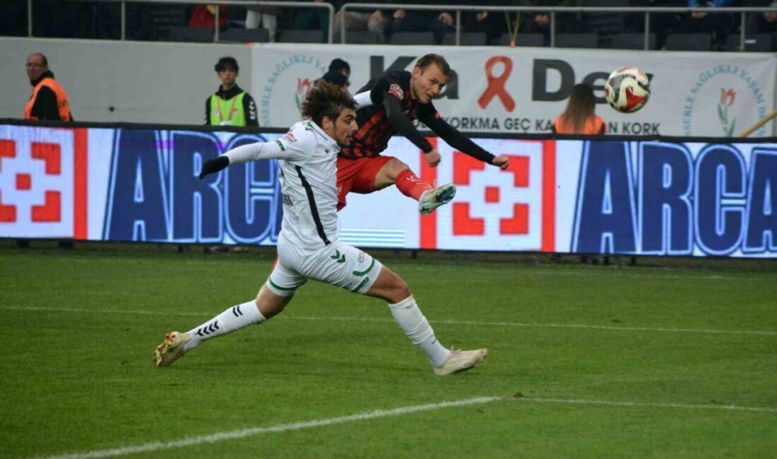 Çorum FK, Trendyol 1. Lig’in 18. haftasında Sakaryaspor’u ağırladığı maçta