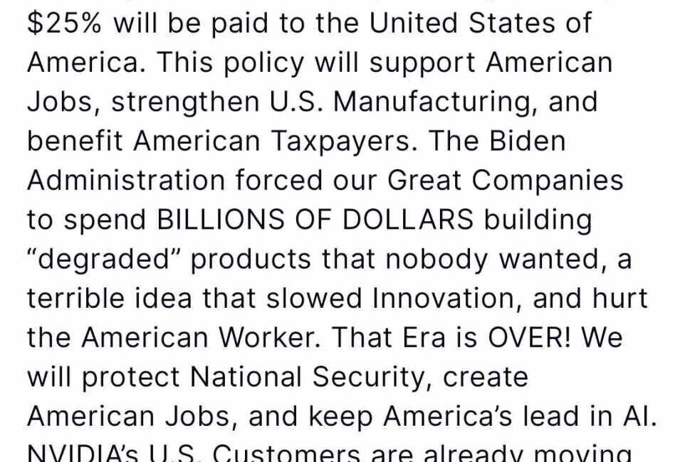 ABD Başkanı Donald Trump, yüksek teknoloji ürünü bazı çiplerin Çin