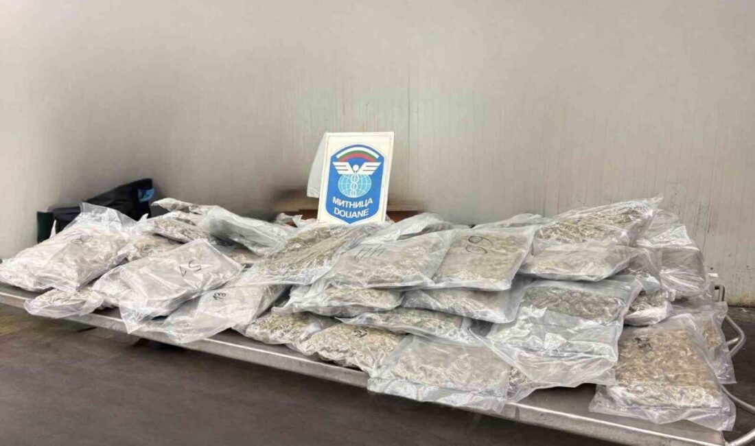Edirne Kapıkule Sınır Kapısı’nda, Bulgaristan plakalı bir araçta 22 kilo