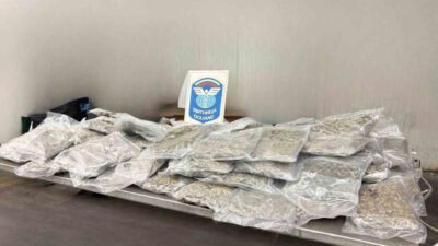 Edirne Kapıkule Sınır Kapısı’nda, Bulgaristan plakalı bir araçta 22 kilo