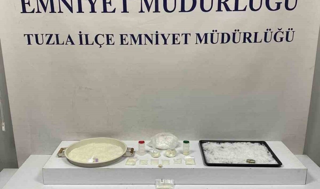 Tuzla İlçe Emniyet Müdürlüğü operasyonunda, drone destekli çalışmalar sonucunda Yayla