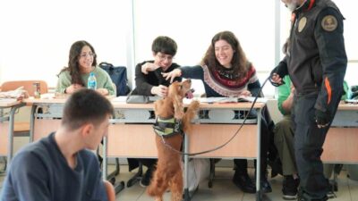 Tekirdağ İl Emniyet Müdürlüğü, narkotik köpeği “Leo” ile bir program