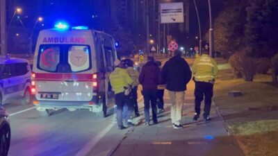 Melikgazi ilçesinde trafik kontrolü sırasında ‘dur’ ihtarına uymayan bir kişi,