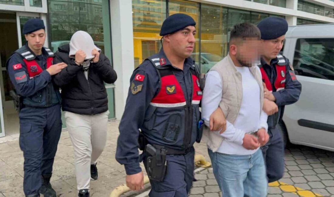 Samsun’un Tekkeköy ilçesinde Jandarma ekipleri tarafından düzenlenen bir uyuşturucu operasyonunda