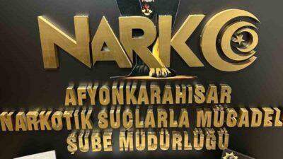 Afyonkarahisar’da gerçekleştirilen uyuşturucu operasyonunda 280 adet uyuşturucu hap bulunduran bir