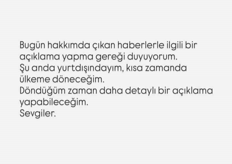 Ünlü isimlere yönelik uyuşturucu soruşturması kapsamında İstanbul Cumhuriyet Başsavcılığı tarafından
