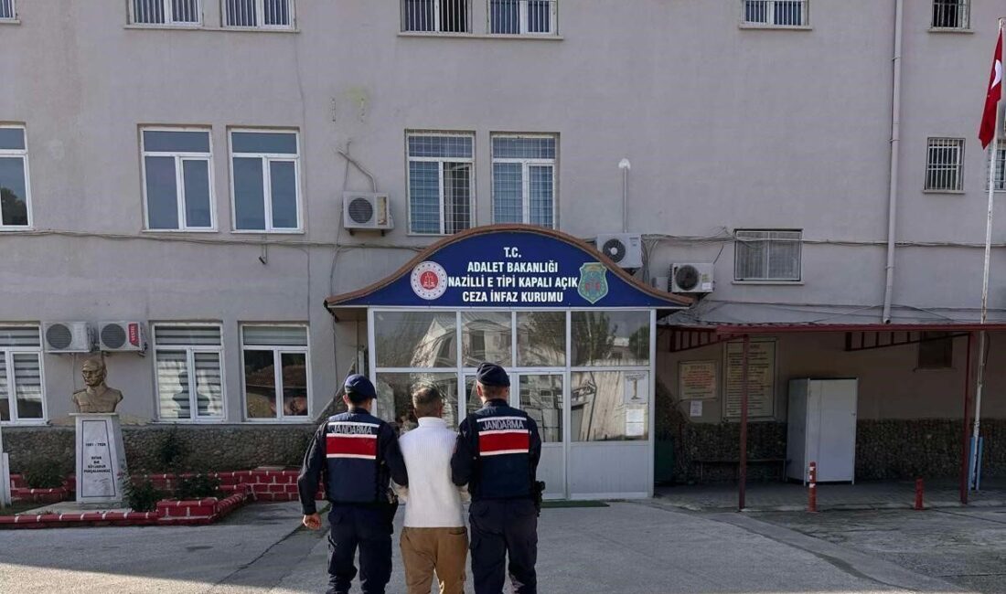 Nazilli ilçesinde uyuşturucu suçundan aranan bir kişi, jandarma ekiplerinin titiz