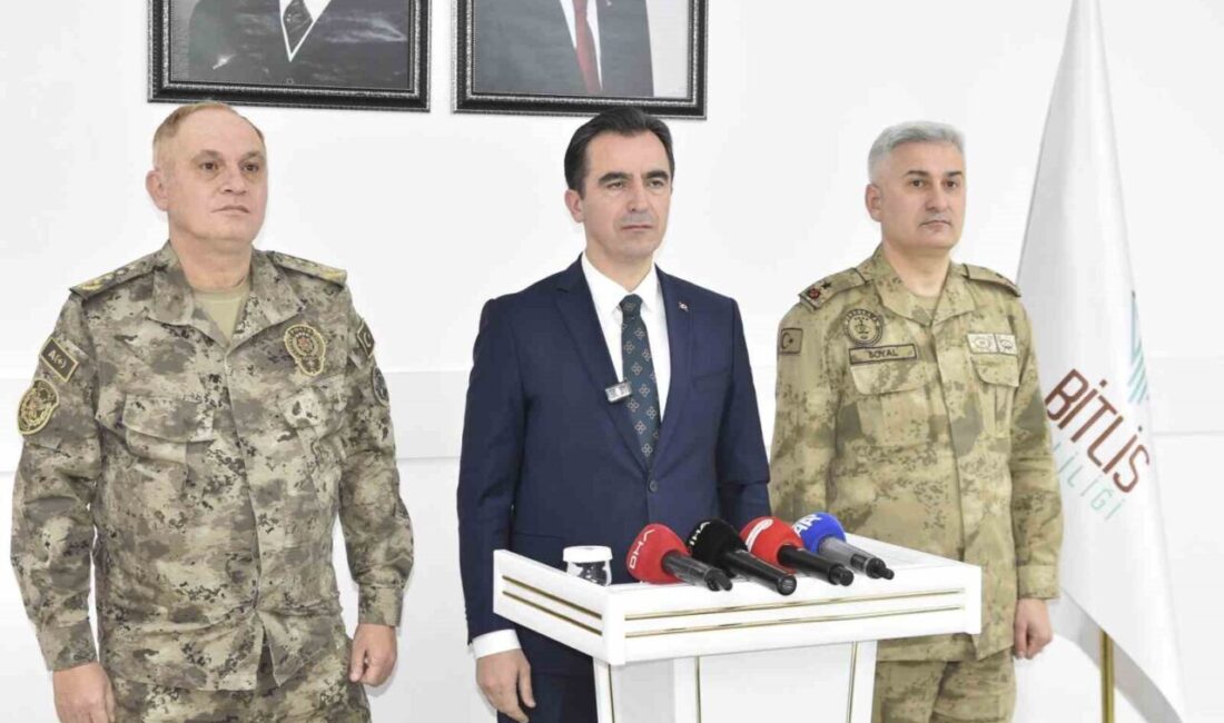Bitlis Valisi Ahmet Karakaya, il genelindeki asayiş olaylarını 2025 yılı
