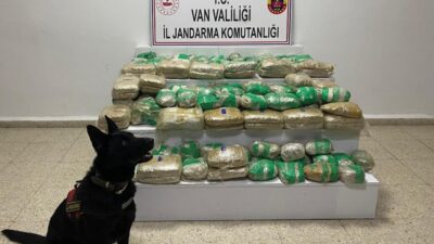 Van’ın Başkale ilçesinde jandarma ekiplerinin yürüttüğü operasyonda 51 kilo 275