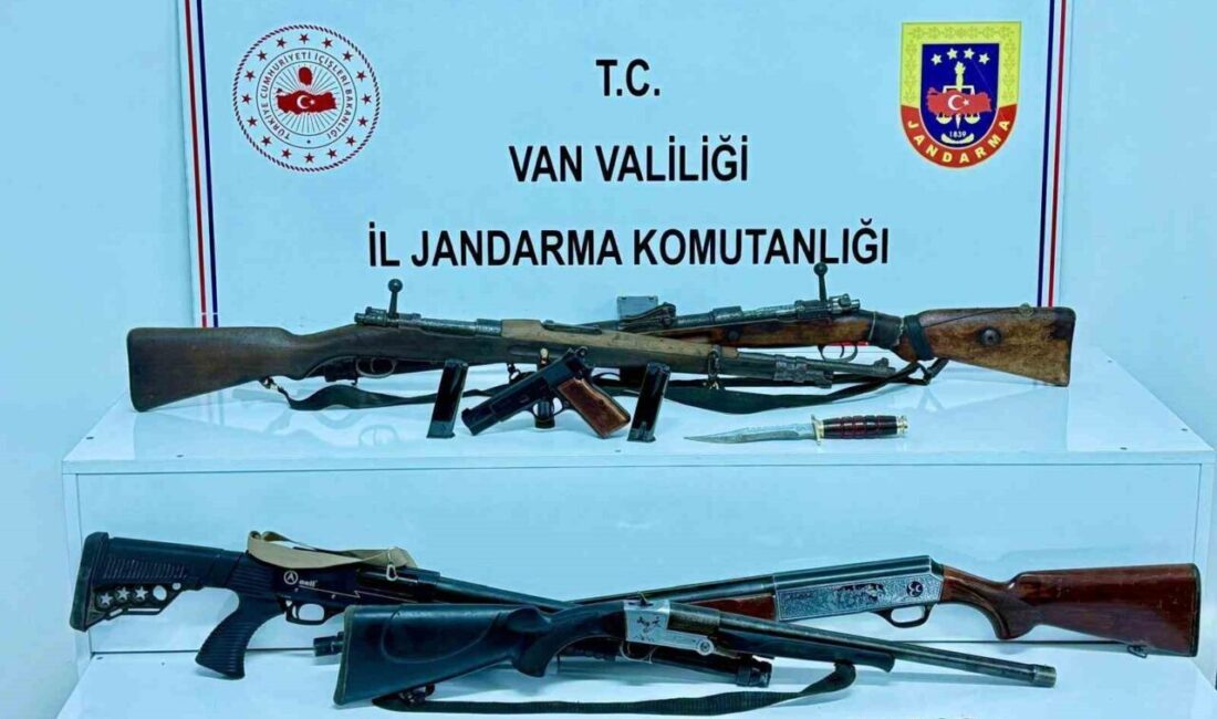 Erciş ilçesinde jandarma ekiplerinin yaptığı çalışma neticesinde bir silah bulundu.