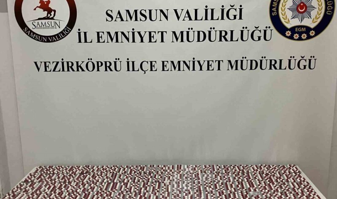 Samsun’un Vezirköprü ilçesinde uyuşturucuyla mücadele kapsamında gerçekleştirilen operasyonda, 2 bin