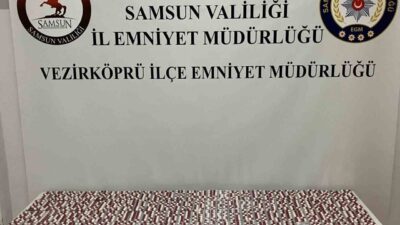 Samsun’un Vezirköprü ilçesinde uyuşturucuyla mücadele kapsamında gerçekleştirilen operasyonda, 2 bin