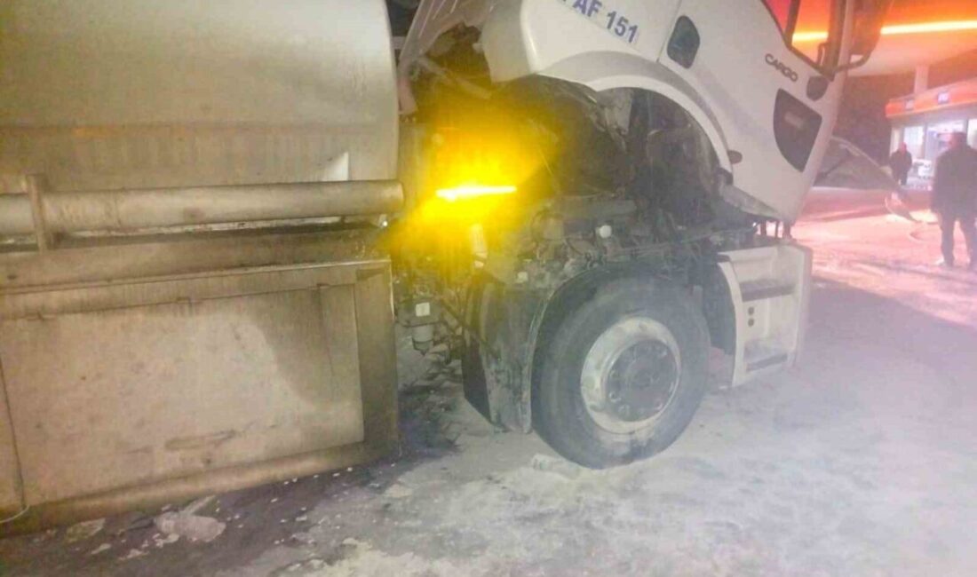 Adıyaman’ın Gölbaşı ilçesinde, yakıt dolu bir tankerden yükselen dumanlar korku