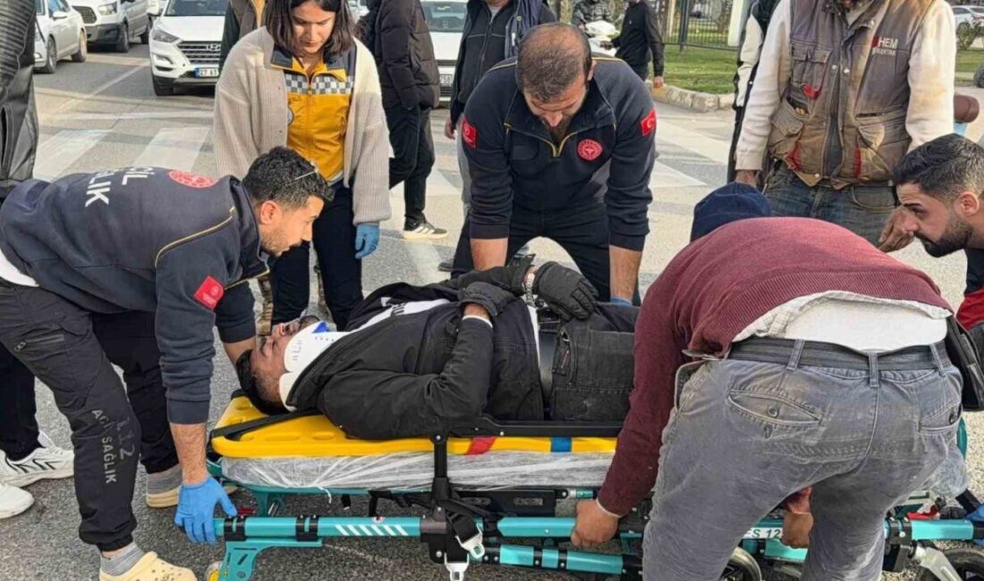 Adıyaman’da bir motosiklet sürücüsü, yola ani bir şekilde atlayan yayaya