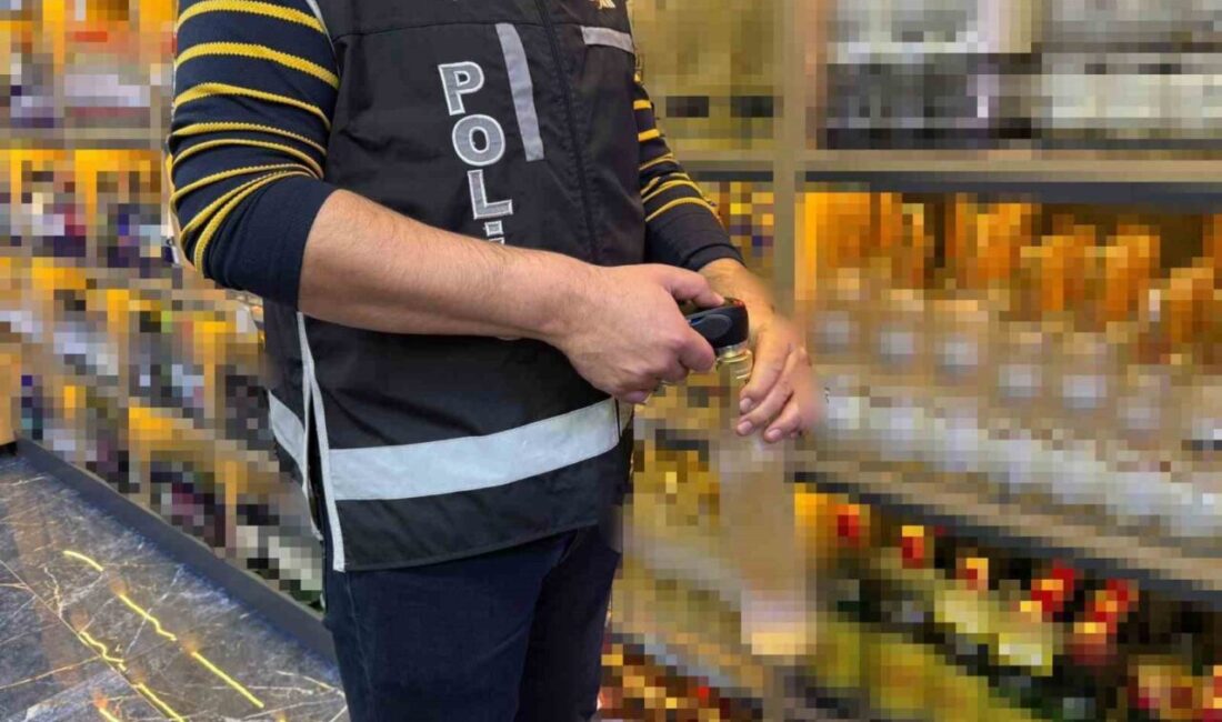 Samsun Emniyet Müdürlüğü, yaklaşan yılbaşı öncesinde kaçak ve sahte alkollü