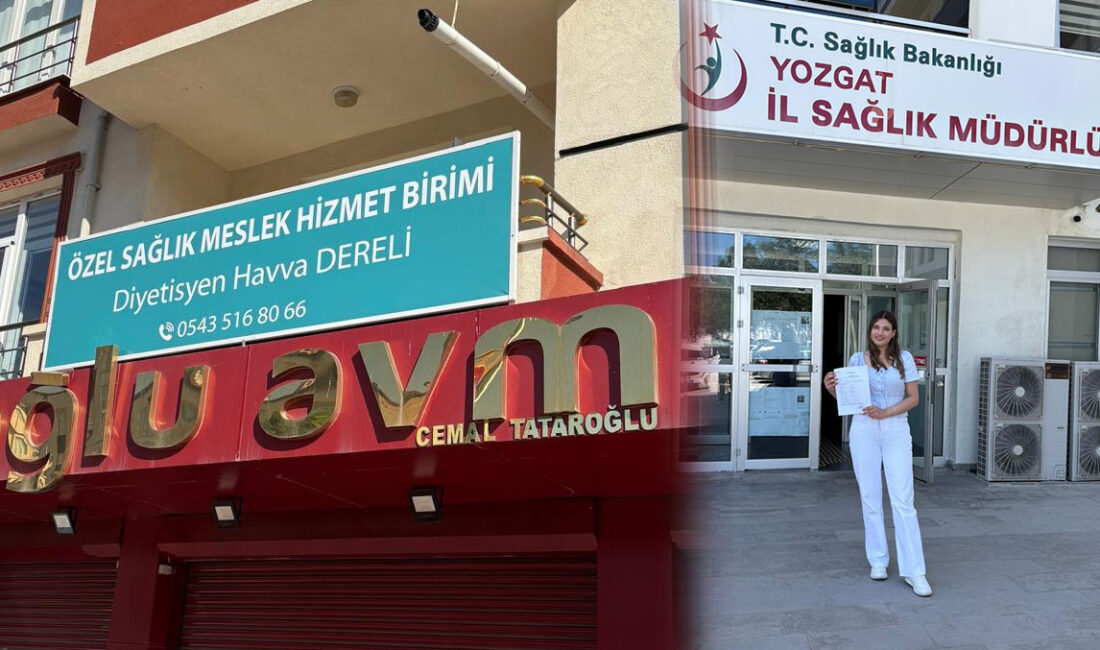 Yozgat’ta Sağlık Bakanlığı’na bağlı olarak görev yapan ilk diyetisyen olma