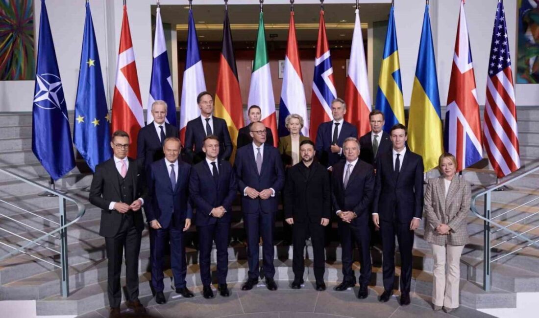Ukrayna Devlet Başkanı Vladimir Zelenskiy, Avrupa liderleri, ABD temsilcileri, AB