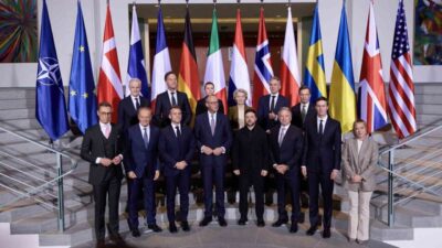 Ukrayna Devlet Başkanı Vladimir Zelenskiy, Avrupa liderleri, ABD temsilcileri, AB