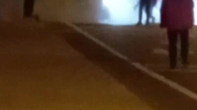 Zonguldak’ın Kozlu ilçesine sefer yapan özel bir halk otobüsünde yangın