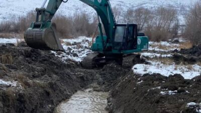 DSİ ekipleri, ilin içme suyu ihtiyacını karşılayan Cemil Çiçek Barajı’nda