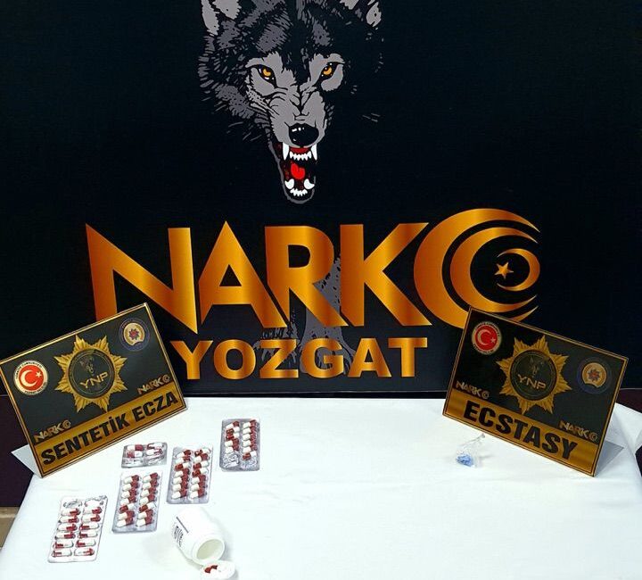 Yozgat İl Emniyet Müdürlüğü Narkotik Suçlarla Mücadele Şube Müdürlüğü ekipleri