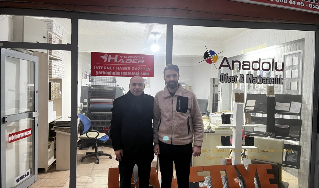  Anahtar Parti Yerköy İlçe Başkanı Alperen Gül, Yerköy Haber Gazetesi’ni ziyaret