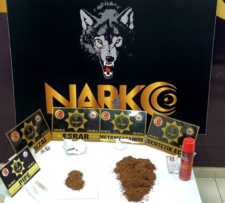 Yozgat İl Emniyet Müdürlüğü Narkotik Suçlarla Mücadele Şube Müdürlüğü ekiplerince