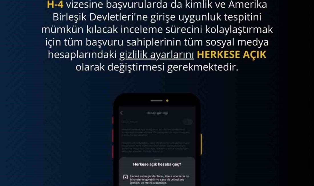 ABD’nin Ankara Büyükelçiliği, vize başvurusunda bulunacak bireylerin sosyal medya profillerini