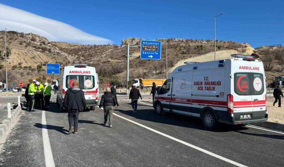 Adıyaman’da, iki aracın çarpışması sonucu meydana gelen kazada 4 kişi