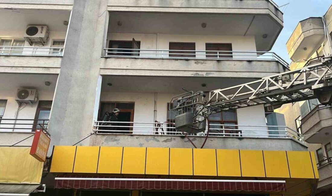 Alanya ilçesinde bulunan üç katlı bir binanın birinci katında meydana