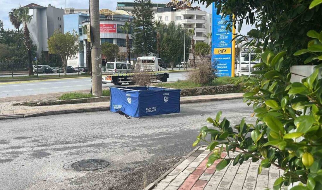 Alanya ilçesinde meydana gelen ve bir motosiklet sürücüsünün yaşamını yitirmesiyle