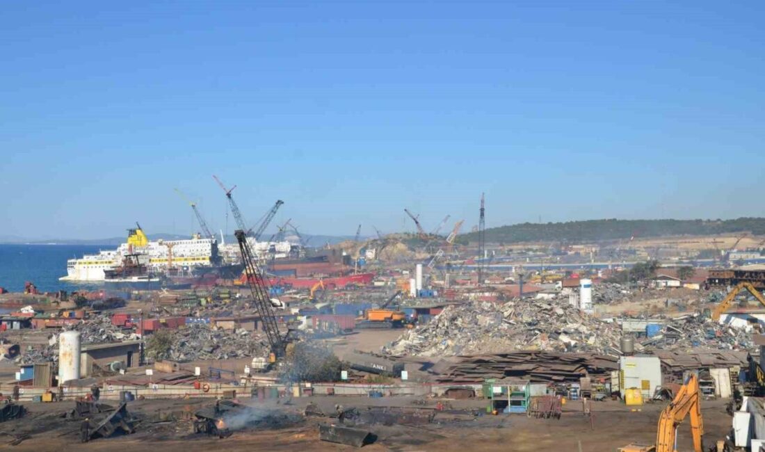 Aliağa ilçesindeki Gemi Söküm Bölgesi’nde meydana gelen bir iş kazasında