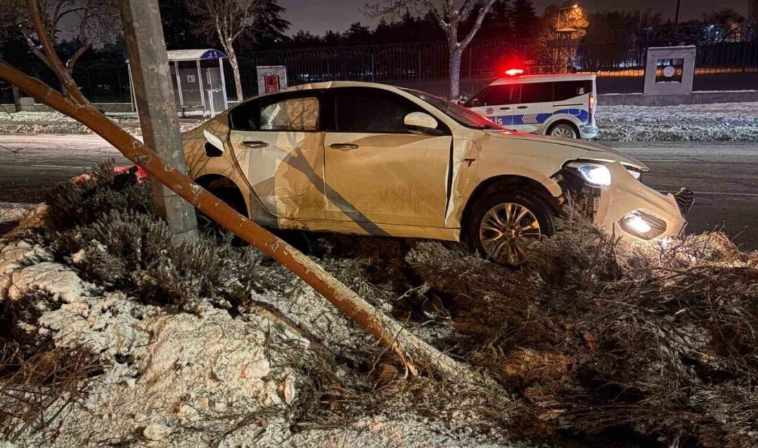 Melikgazi ilçesinde meydana gelen trafik kazasında, H.K. isimli sürücü direksiyon