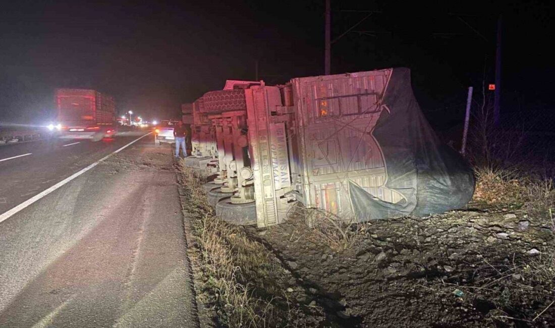 Bilecik’te, alkollü bir tır sürücüsü trafik güvenliğini riske attı. Bölgeden