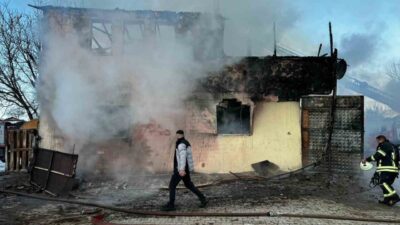 Amasya’da, Yağmurköy’de bulunan ve muhtar Haşim Hatipoğulları’na ait iki katlı