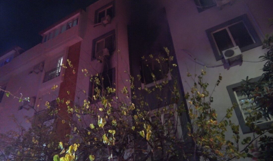 Antalya’nın Kepez ilçesinde bulunan 5 katlı bir apartmanın 2. katında