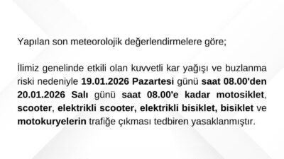 Karlı hava koşullarının etkili olduğu Bartın ilinde, Valilik tarafından yapılan