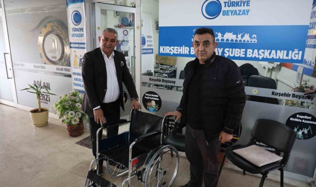 Beyaz Ay Derneği Kırşehir Şubesi, ihtiyaç sahibi engelli bireylere yardım