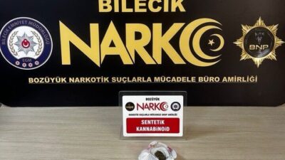 Bilecik’te gerçekleştirilen bir uyuşturucu operasyonunda bir kişi gözaltına alındı. Bilecik