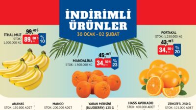 BİM indirimli ürünler listesi belli oldu. 30 Ocak – 2