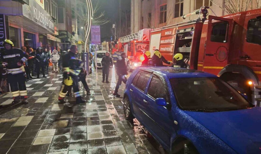 Bolu’nun Karaçayır Mahallesi’nde bulunan bir apartmanın 3. katında meydana gelen