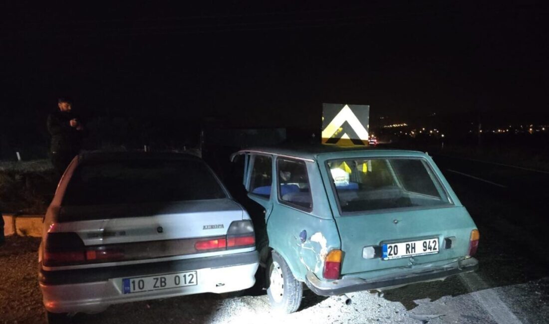 Buldan ilçesinde meydana gelen trafik kazasında, dün akşam saatlerinde Denizli-Manisa
