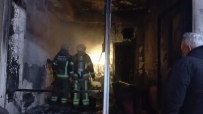 Bursa’da bir çay ocağında meydana gelen yangın, paniğe neden oldu