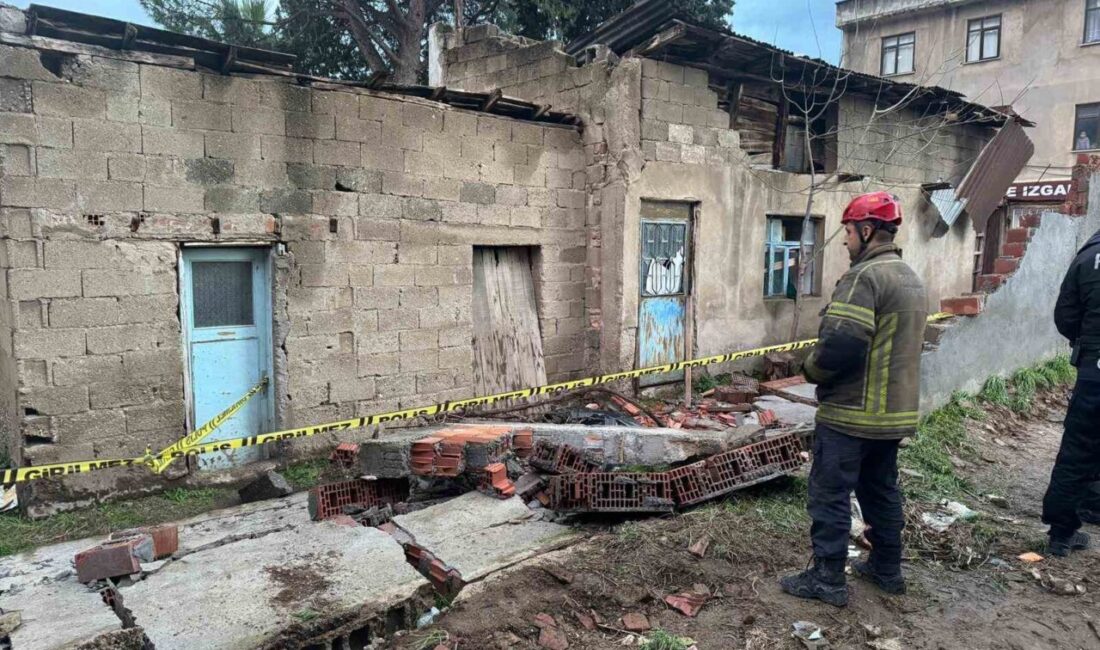 Bir genç, Bursa’nın Kestel ilçesinde meydana gelen bir duvar çökmesi