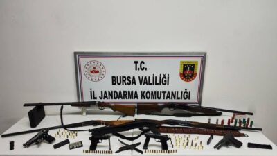 Bursa’nın İznik ilçesinde Jandarma tarafından gerçekleştirilen operasyonda önemli miktarda ruhsatsız
