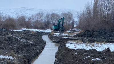 Yozgat’ın içme suyu ihtiyacını karşılayan Cemil Çiçek Barajı’nda yürütülen çalışmalar