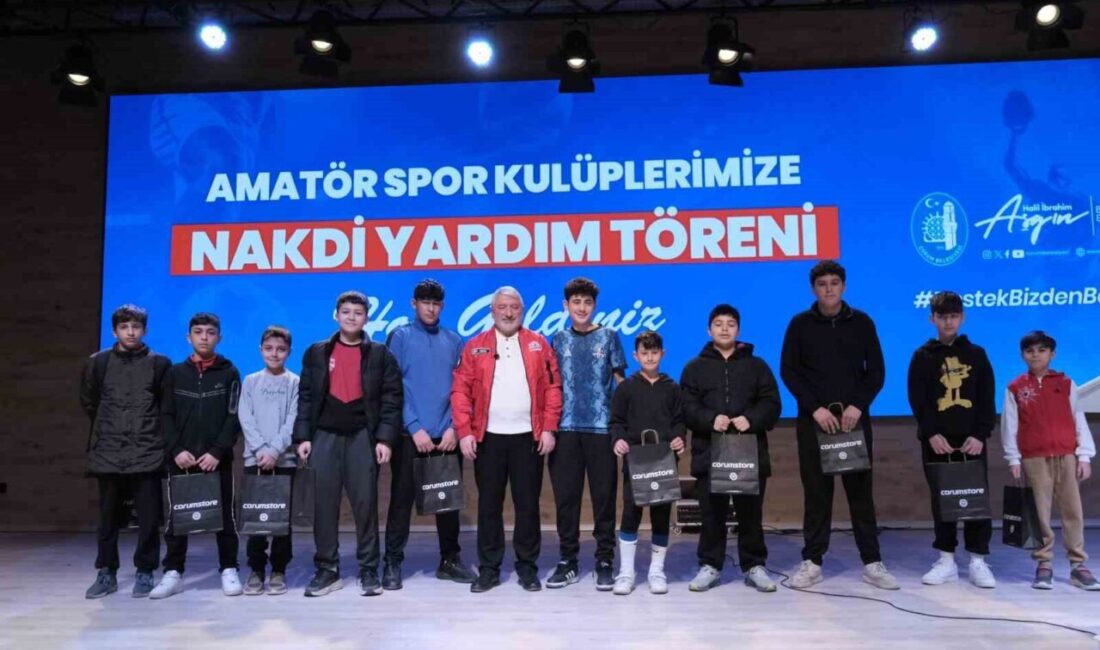 Çorum Belediyesi, kentte faaliyet gösteren amatör spor kulüplerine 3 milyon