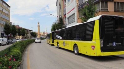 Çorum Belediyesi’ne ait halk otobüsleri, 2025 yılında toplamda 4 milyon