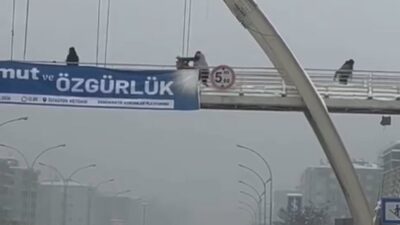 Diyarbakır’da üst geçitte kar topu atan 3 çocuğu darp ettiği