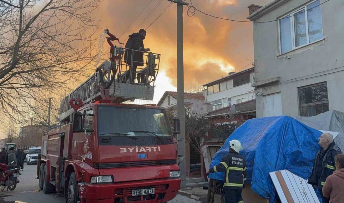 Edirne’de, Yıldırım Beyazıt Mahallesi’nde bir kömür deposunda başlayan ve çevredeki